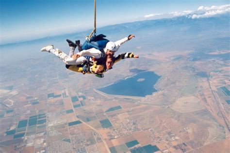 Perris skydiving - Posted by: Skydive Perris 8 years ago Skydiving has evolved significantly since the first parachute was designed back in the 1480s. Today, sport skydiving exists as a hobby, participated in by thousands of skydivers across the globe, and tandem skydiving appears on most people’s bucket lists.
